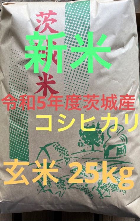 新米コシヒカリ‼️令和5年茨城産‼️25kg 昨年度販売実績多数 ご好評