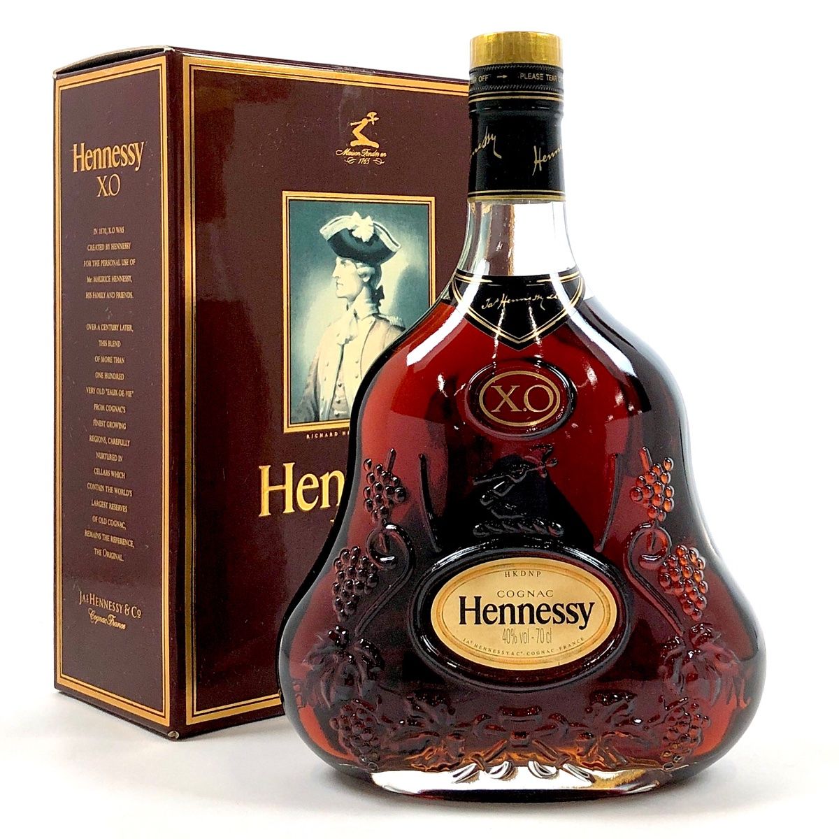 ヘネシー Hennessy XO 金キャップ クリアボトル 700ml ブランデー