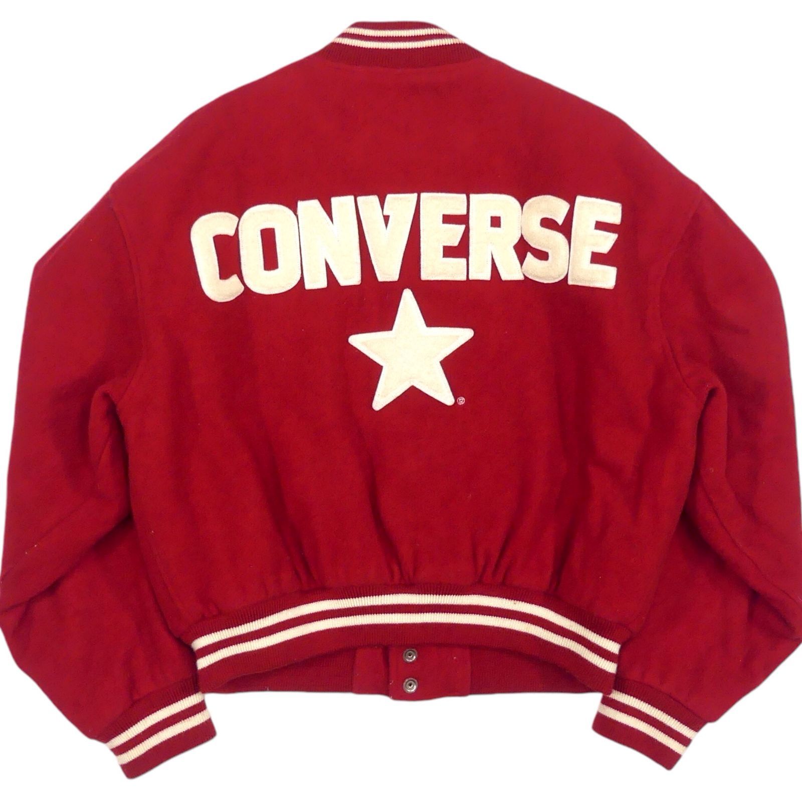 CONVERSE コンバース スタジャン 古着 ブルゾン ジャンパー L 赤 