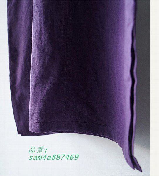 パープル ひざ下丈