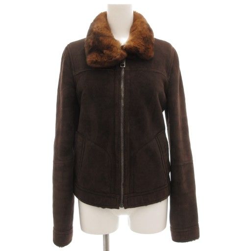 DOLCE&GABBANA ファージャケット ブラウン DOLCE&GABBANA ファー