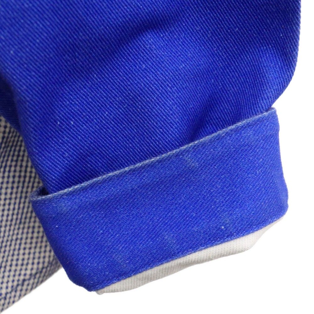 SUNNEI (スンネイ) フロントフォトオーバーサイズデニムシャツ ブルー  