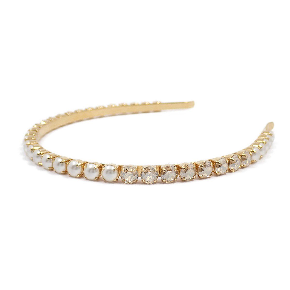 【未使用品】miu miu カチューシャ　ゴールド パール MIU MIU（カチューシャ）のフリマアイテム一覧