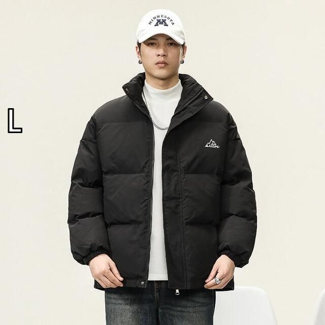 L 秋冬 コーデ メンズ 服 シンプル ファッション オシャレ 大人 かっこいい 大きいサイズ ストリート 紳士服 アメリカン 綿 コート ジャケット レトロ 暖かい 黒 ジャケット