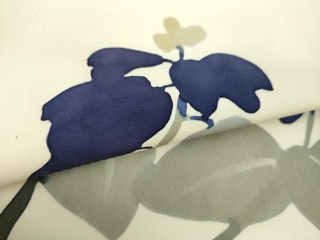 平和屋着物○日展染色作家 高久空木 ろうけつ染 塩瀬 九寸名古屋帯