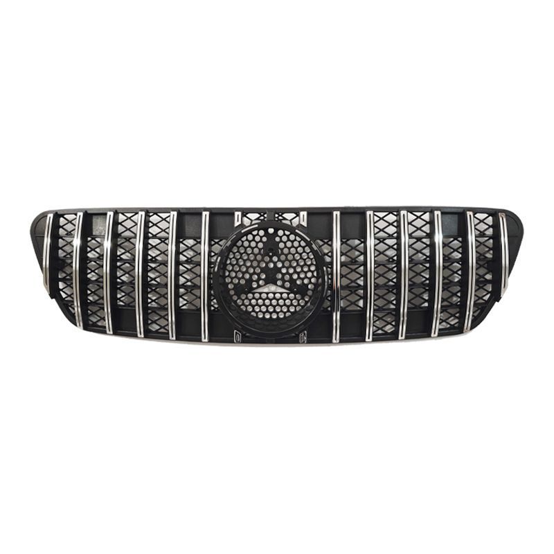 1998-2004年 メルセデス ベンツ MLW163 中网グリル GTデザイン 原車替換え用 ABS製 簡単取り付け