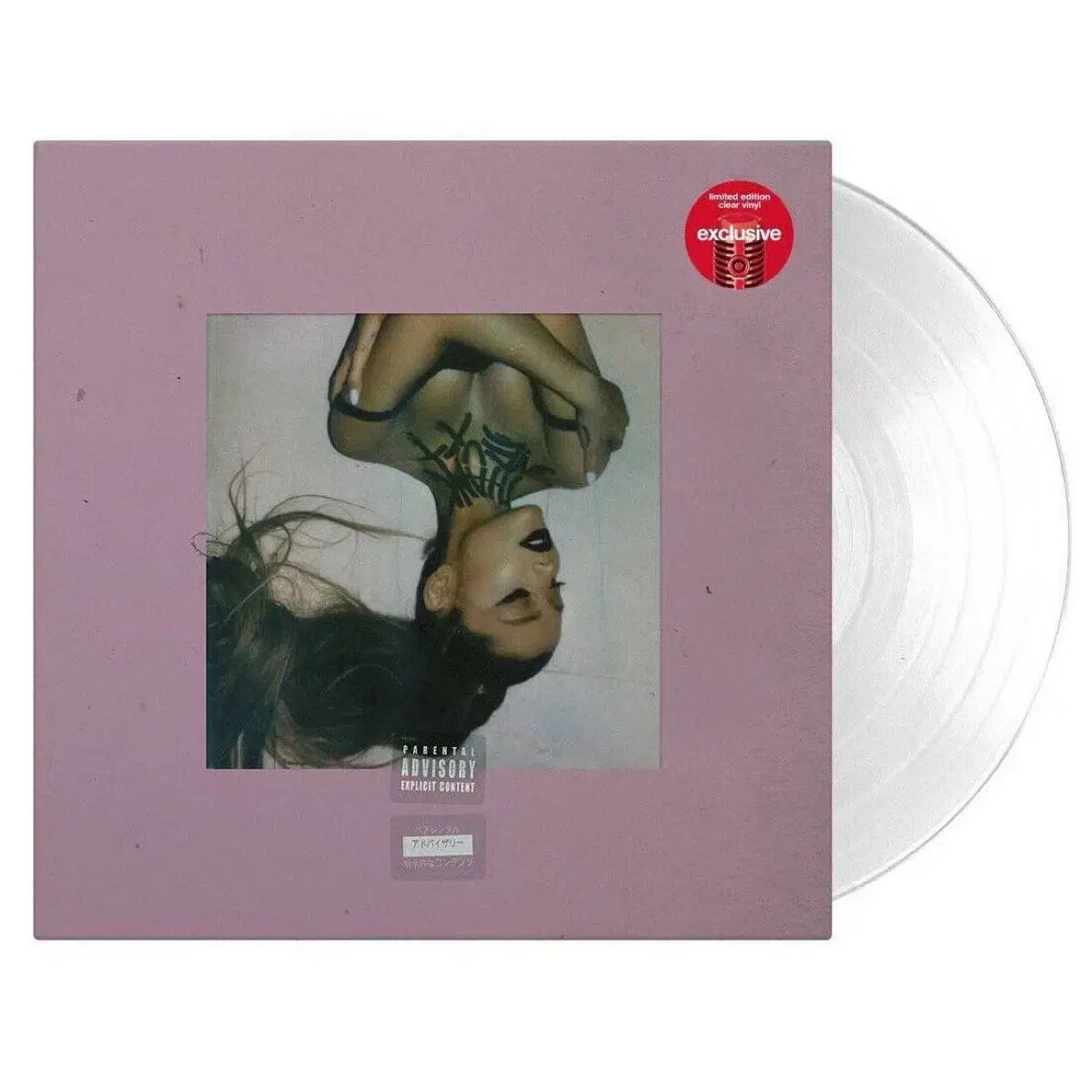 アリアナ 大きい TARGET us 版 盤 thank u next クリア LP