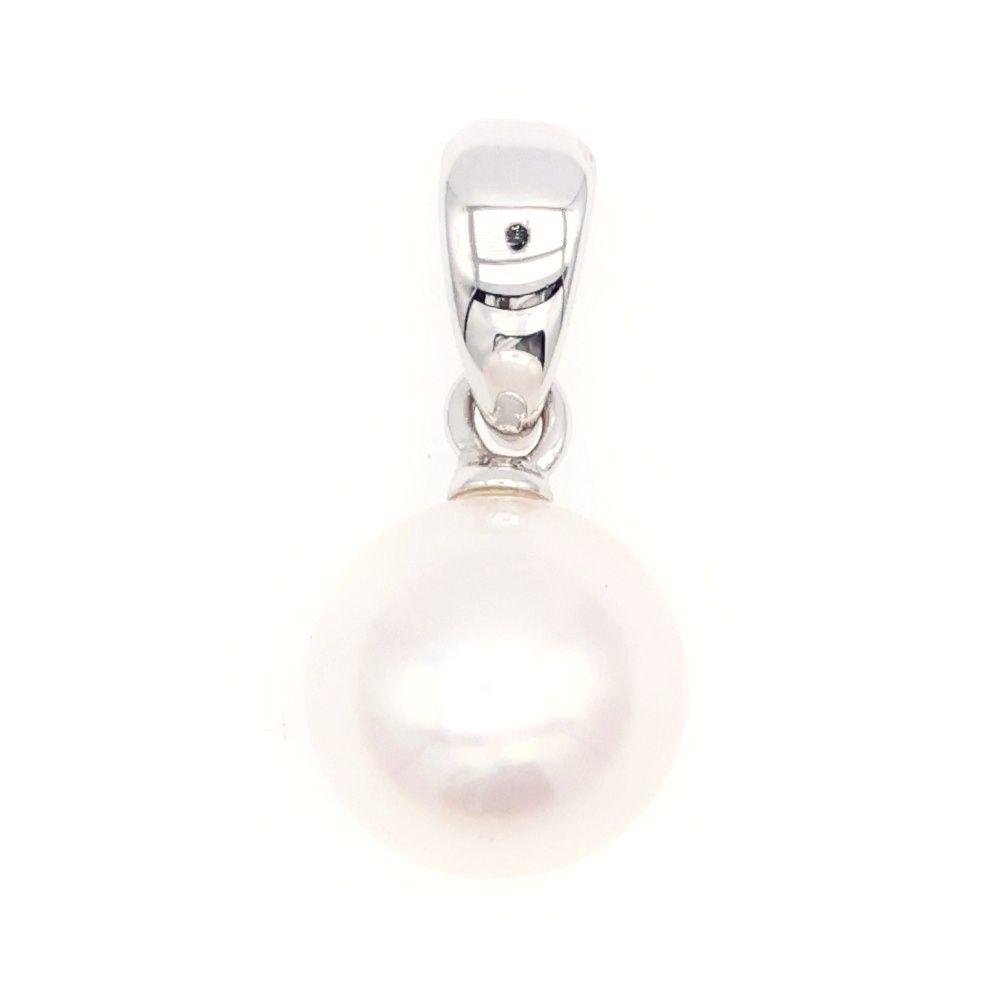 4011　MIKIMOTO　ネックレストップ　３珠　SILVER MIKIMOTO (ミキモト) パール ネックレストップ ペンダントトップ