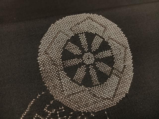 平和屋着物○本場大島紬 地空 源氏車文 正絹 逸品 AAAW1861ph - メルカリ