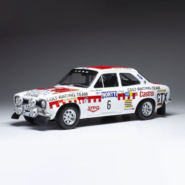 IXO MODELS 1|18 フォード エスコート MK I RS 1600 1974年1000湖ラリー 6 H.Mikkola|J.Davenport 完成品ダイキャストミニカー 18RMC141 佐川急便