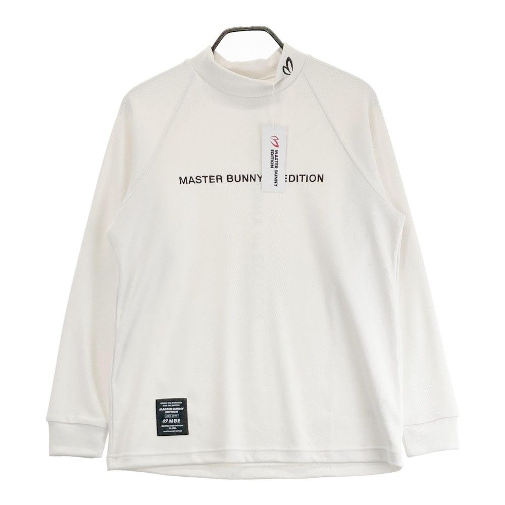 サイズ：4 MASTER BUNNY EDITION マスターバニーエディション 2025年モデル ハイネック 半袖Tシャツ  ホワイト系 [240101479819] ゴルフウェア メンズ ストスト サイズ：4 MASTER BUNNY EDITION マスターバニーエディション