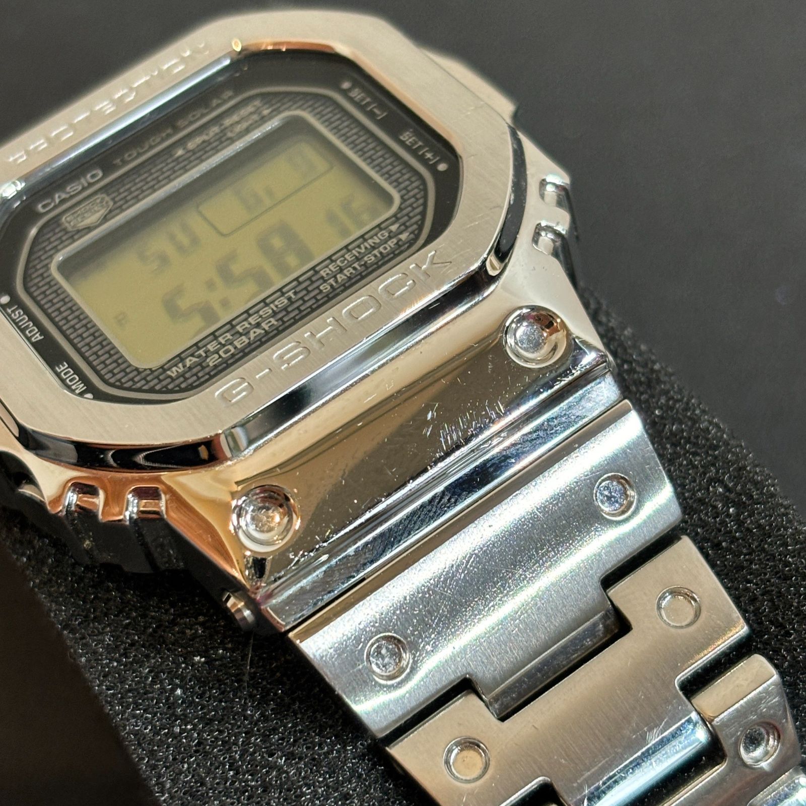 ΩNA1757 大人気！CASIO カシオ G－SHOCK ジーショック GMW-B5000 ステンレス 箱付き - メルカリ