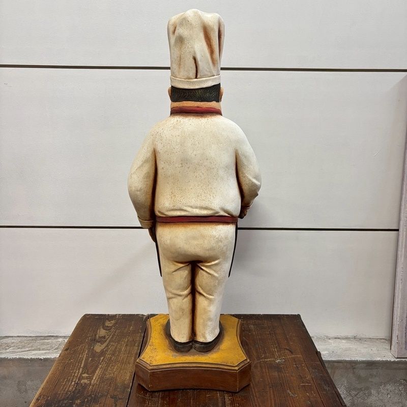 レトロ コックさん 人形 輸入品 高さ77cm シェフ 恰幅の良い
