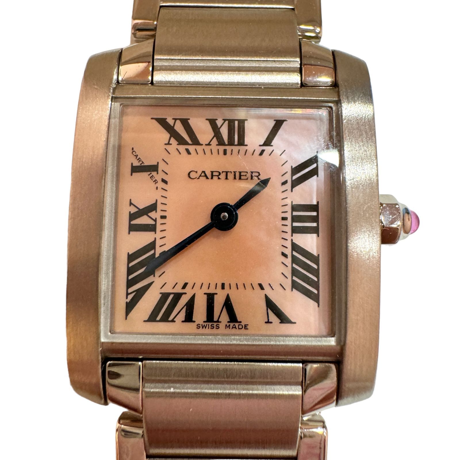 Cartier カルティエ タンクフランセーズSM ピンクシェル