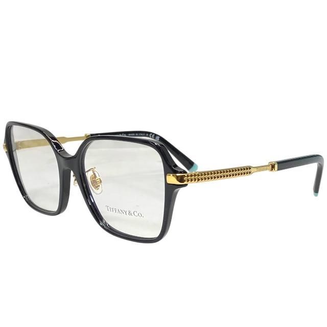 Tiffany - Co. ティファニー TF2222-F 8001 54□16 145 眼鏡 メガネ アイウェア アクセサリー ロゴ GP プラスチック ブラック ゴールド