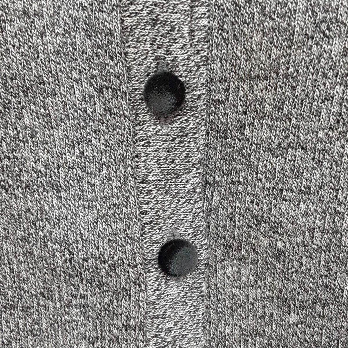  Rene ルネ カーディガン サイズ36 S レディース - グレー×黒 長袖 フリル パール 長袖 カーディガン ボレロ アンサンブル