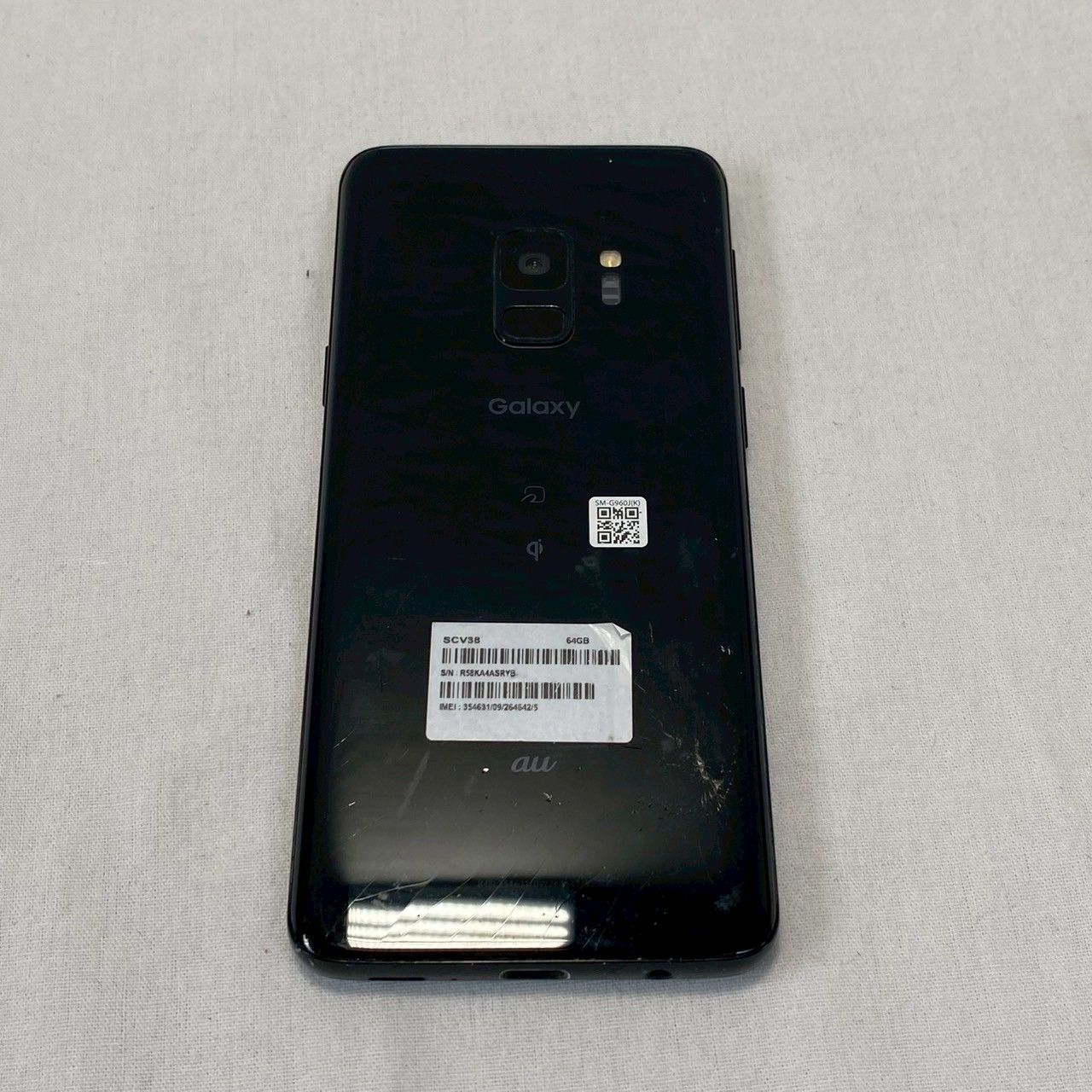 現状品】Galaxy/S9/64GB/SCV38/au判定○/箱あり/背面割れ/画面