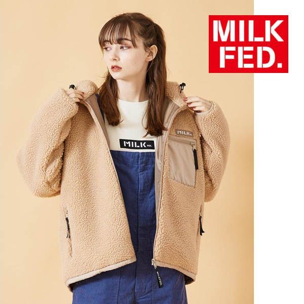 ボア ジャケット ブルゾン ミルクフェド MILKFED レディース アウター