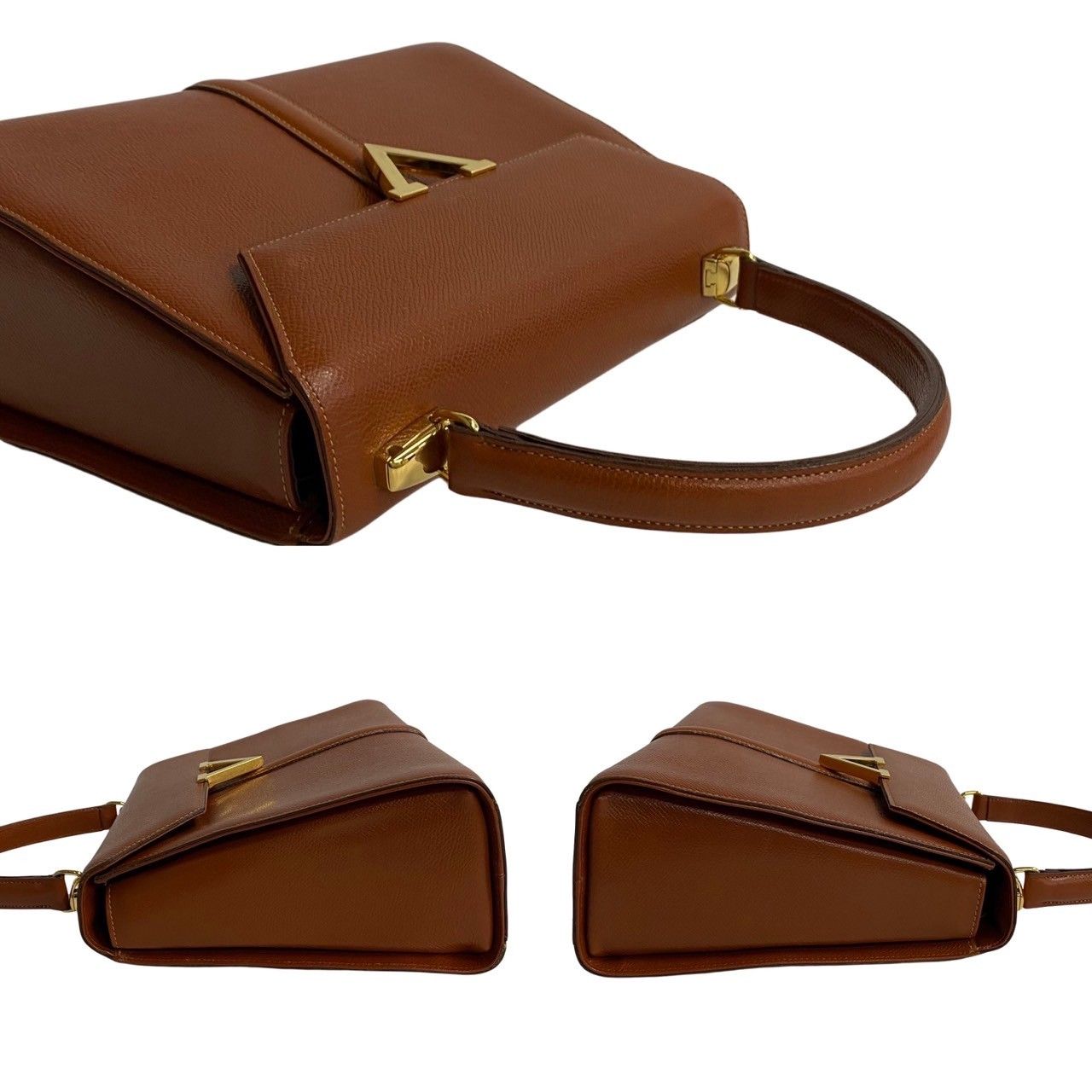 極 美品 希少品 VALENTINO ヴァレンティノ V ロゴ 金具 レザー 本革 