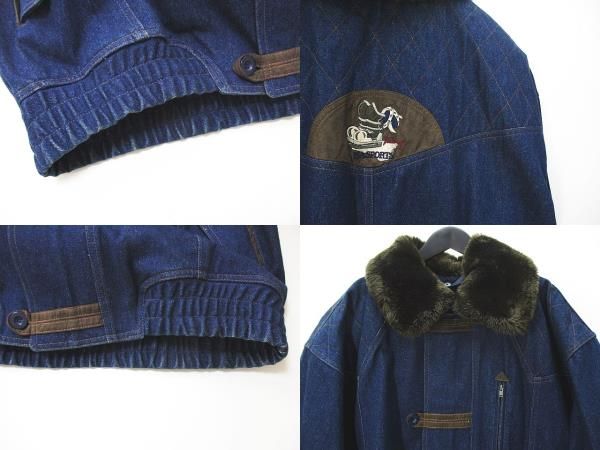 ピアスポーツ PIA SPORTS デニム ジャケット ブルゾン V 青系 ブルー