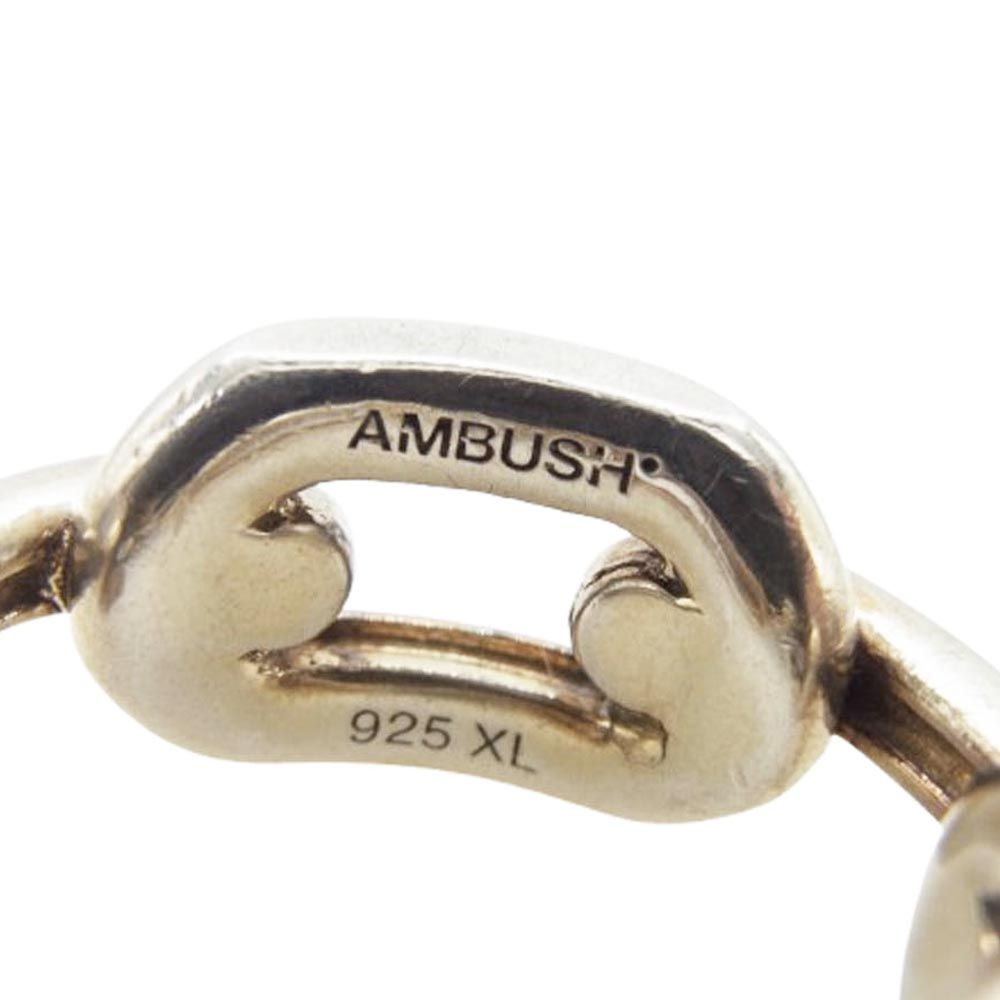 AMBUSH チェーンリング シルバー AMBUSH アンブッシュ CHAIN RING 2 チェーン リング Lサイズ