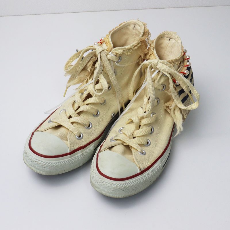 CONVERSE コンバース×RehersalL リハーズオール リメイクスニーカー 24.5/アイボリー 靴 オールスター ハイカット【2400013445955】  - メルカリ