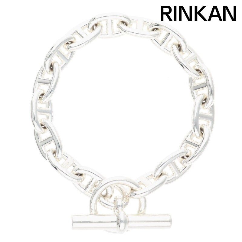 エルメス Chaine d Ancre MM シェーヌダンクルMMシルバーブレスレット メンズ 16LINK