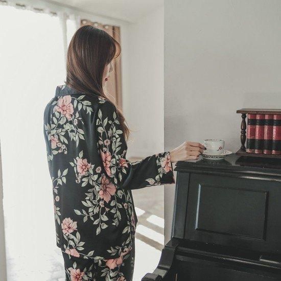 ロングパンツ 襟つき