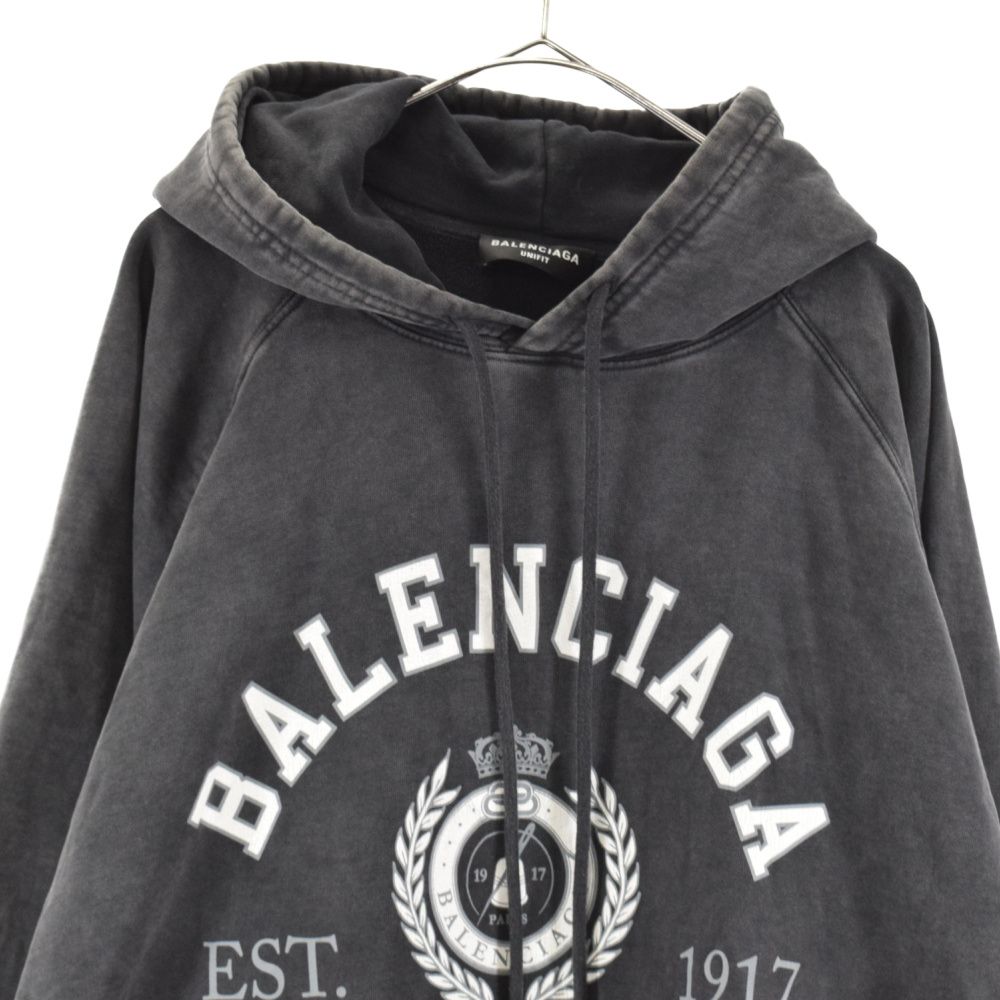 BALENCIAGA (バレンシアガ) 22SS カレッジロゴ プルオーバー パーカー