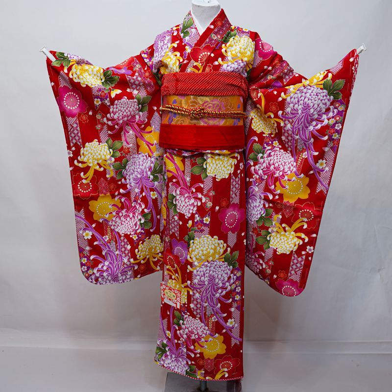 七五三 七歳 女児 着物 花夢二 大正浪漫 フルセット NO33089 七五三 7才 7歳 七才 七歳 女児 着物 花夢二 大正浪漫 フル