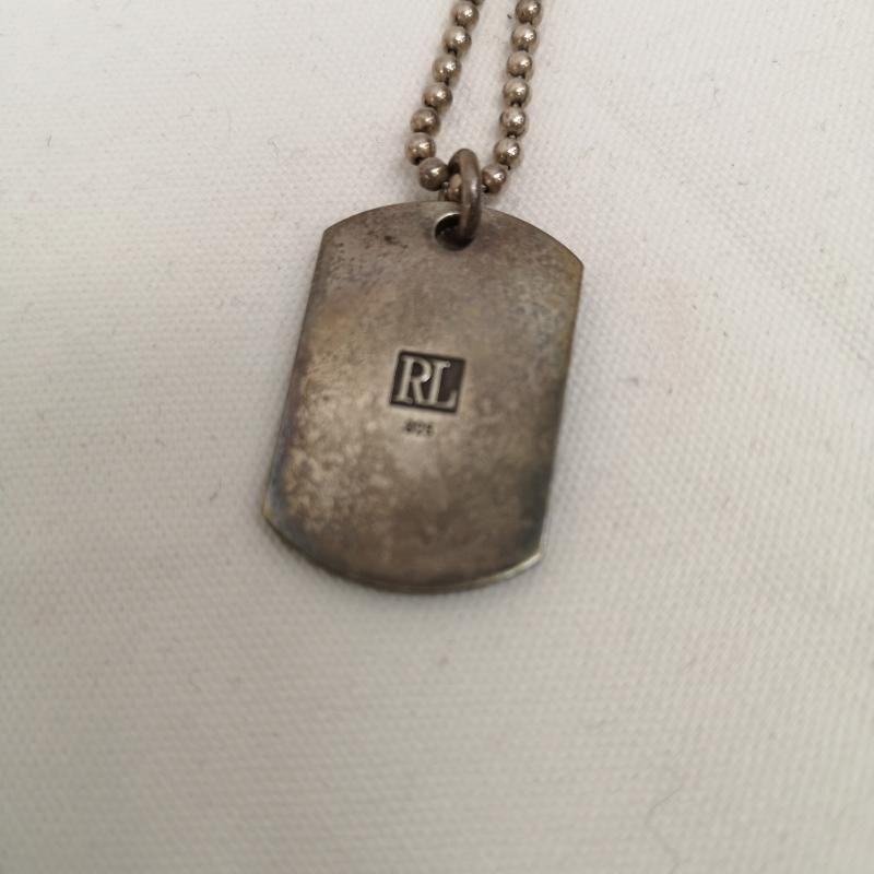 ラルフローレン⭐️ネックレス ドッグタグ ペンダント シルバー レア 希少 RALPHLAUREN ラルフローレン アクセサリー ネックレス