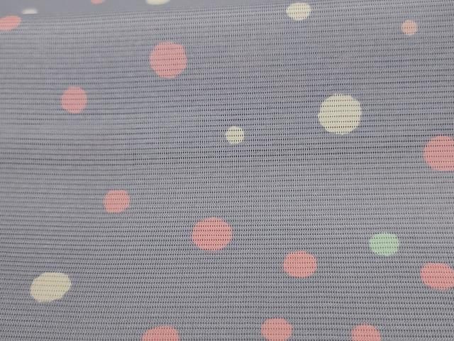 平和屋着物▽小紋 単衣 雪輪草花文 洗える着物 AAAU8700fy 平和屋着物