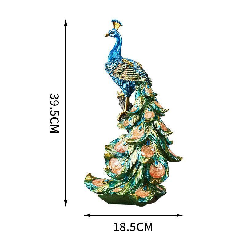 置物 オブジェ インテリア 家具 彫像 工芸品 クジャク 孔雀の装飾像 孔雀の彫刻 装飾工芸 動物の置物 鳥 オフィス リビング ギフト 樹脂工芸品  美術彫刻 トロピカル 新築お祝い 記念品 贈物 化粧室 ネイルサロン - メルカリ