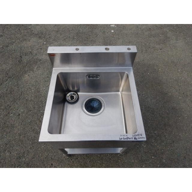  マルゼン 業務用 ステンレス 1槽 シンク W 600 D H 800 150 mm 厨房 槽内寸W 52 46深25 cm BS 1-066 60 その他 キッチンツール