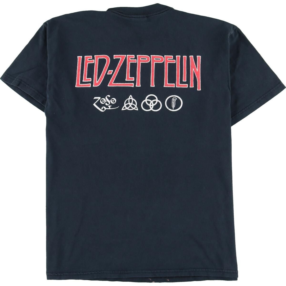 古着 ギルダン GILDAN LED ZEPPELIN レッドツェッペリン 両面プリント バンドTシャツ バンT メンズL/eaa317880 -  メルカリ