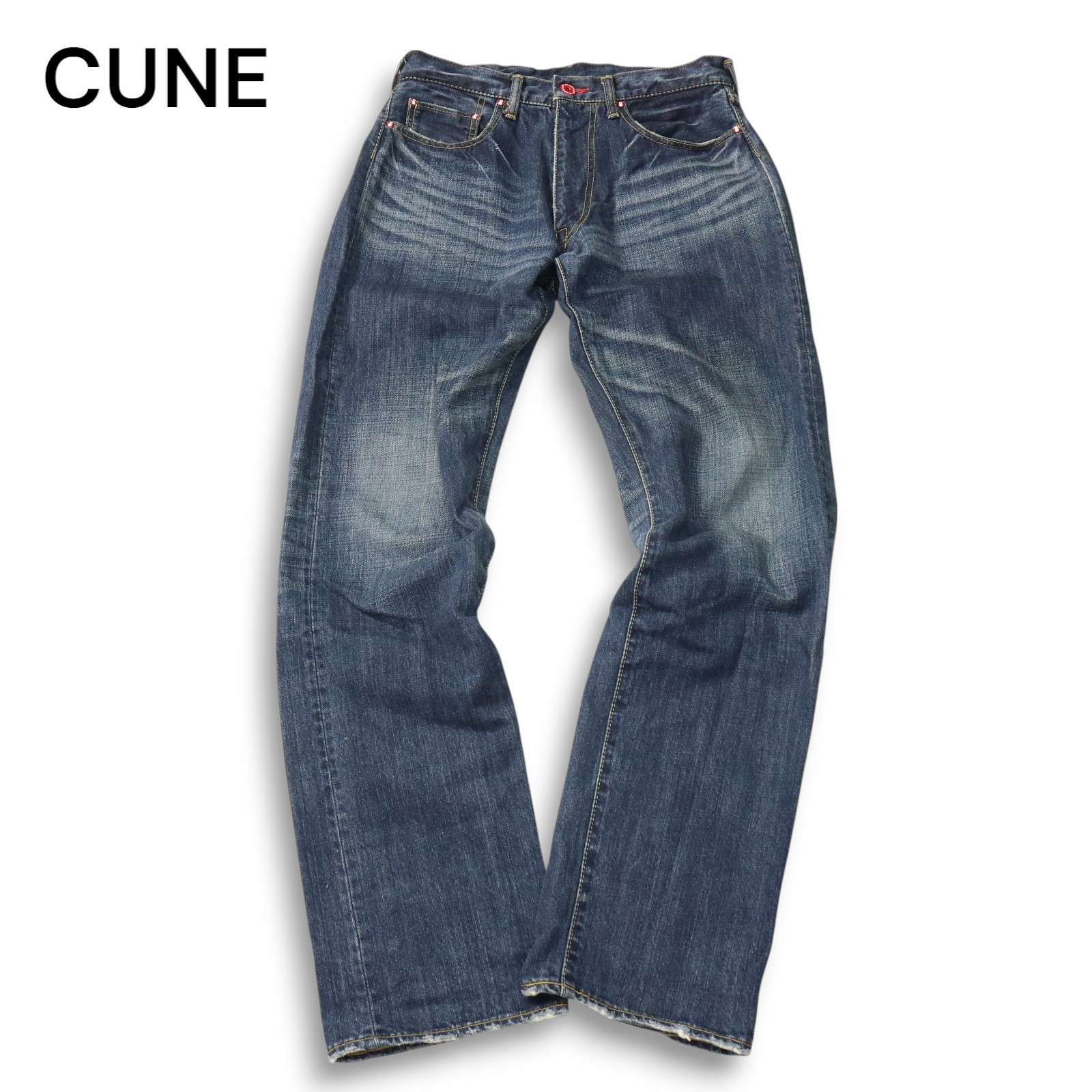 CUNE キューン CGP-0502-U5 【5連うさぎ】USED加工 ストレート デニム 