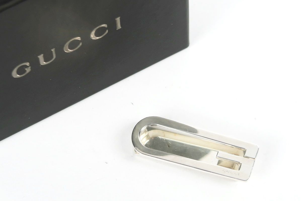 美品】GUCCI グッチ マネークリップ 小物 雑貨 財布 925