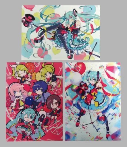 マジカルミライ2018 クリアファイル 中古】クリアファイル Bセット A4クリアファイルセット(3枚組