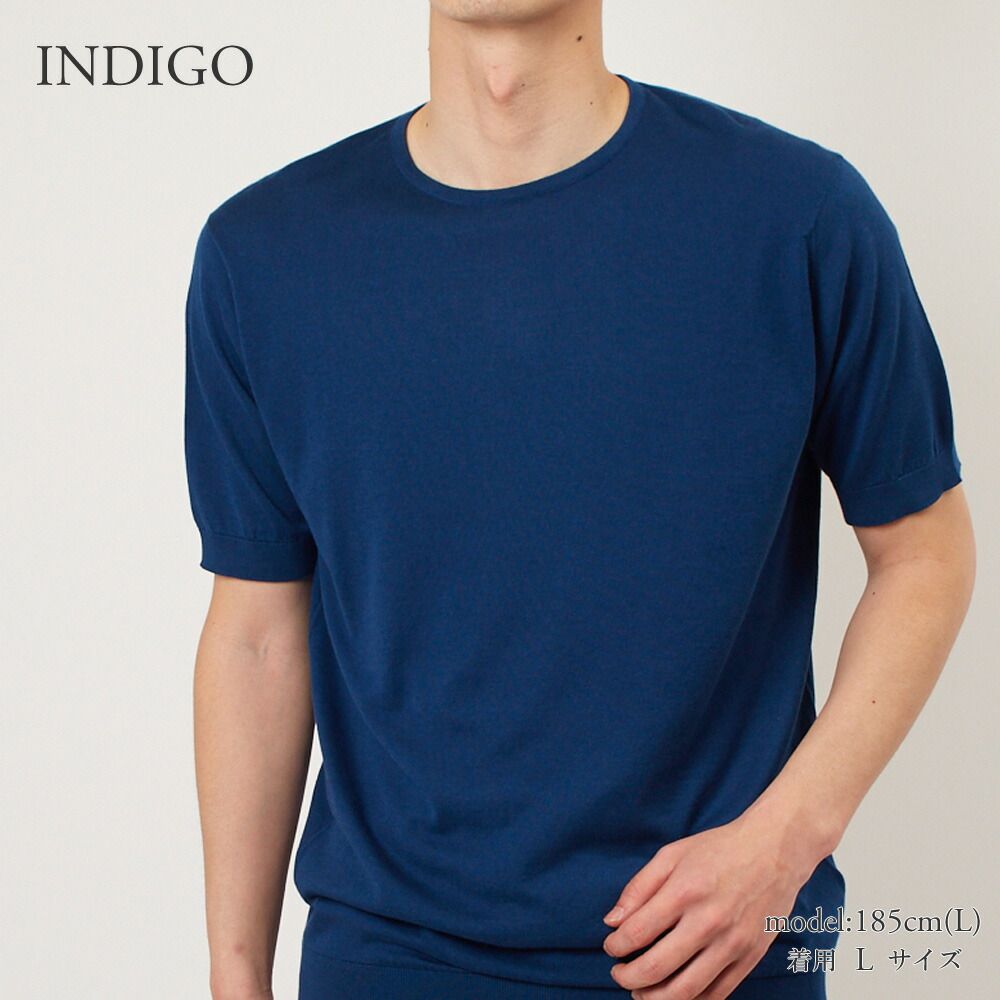 ジョンスメドレー JOHN SMEDLEY メンズ 半袖 クルーネックニットT