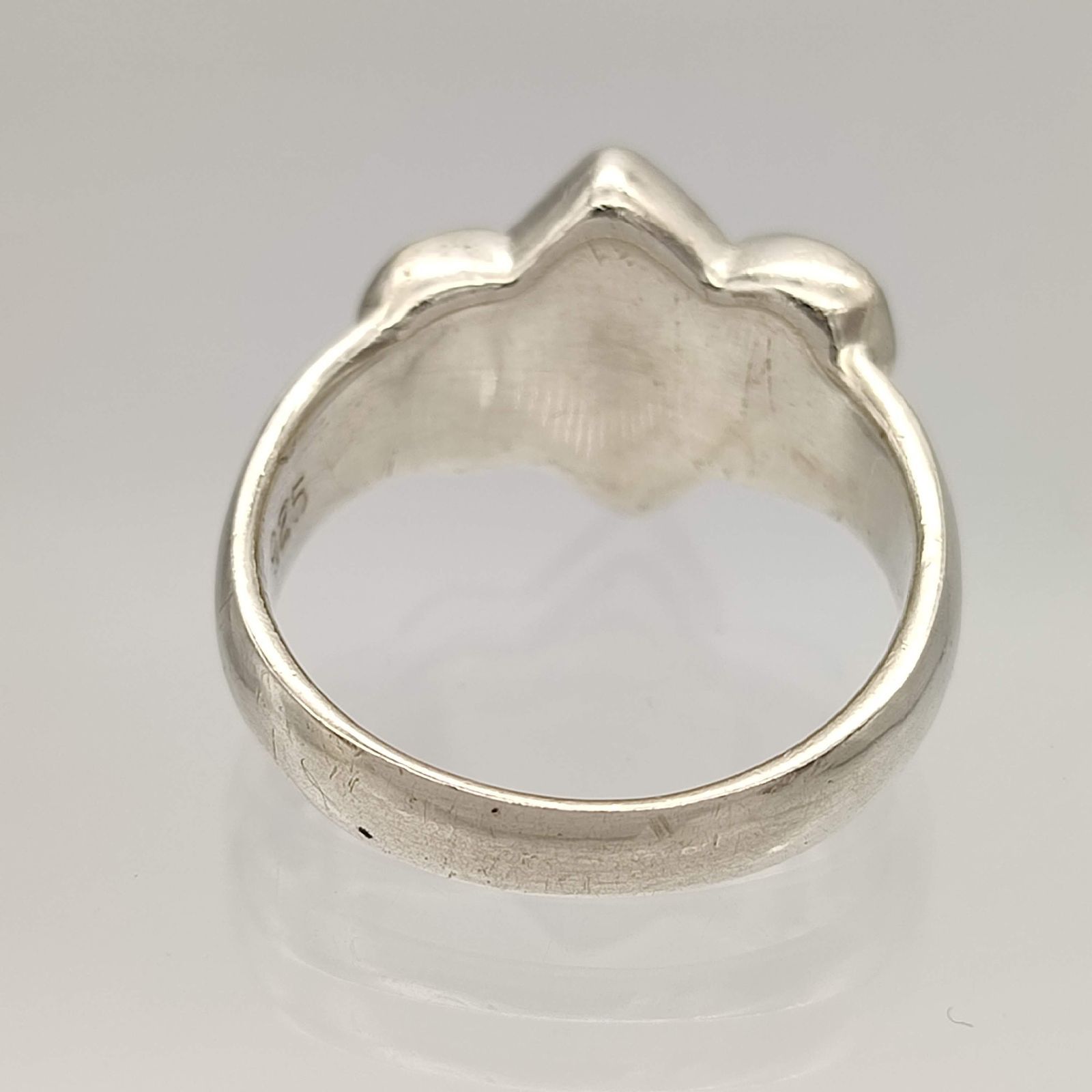 美品】ユリの紋章リング フレア SILVER シルバー925 18号 - メルカリ