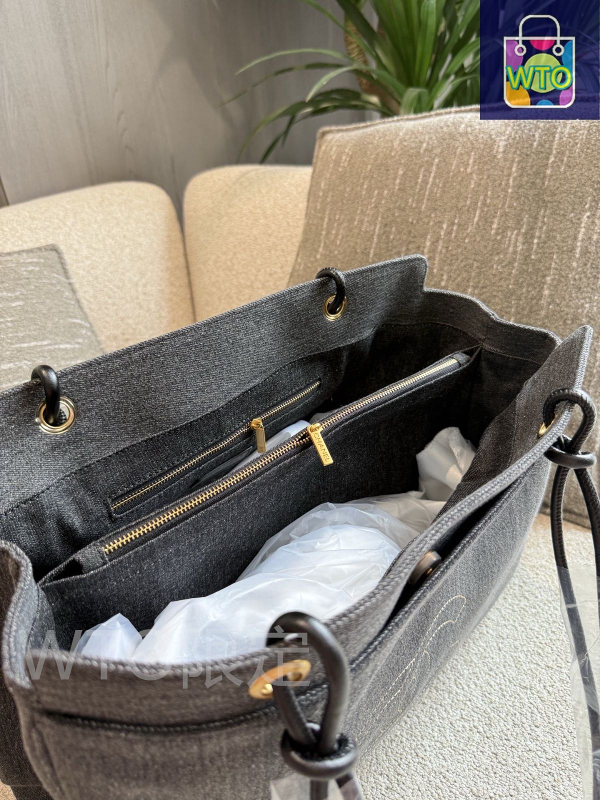 今日特価】Chanel シャネル デニム トートバッグ-WTO輸入2