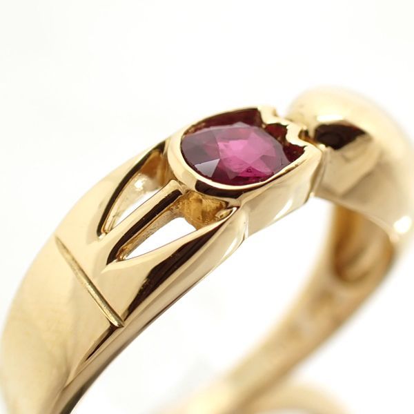 Private Label ルビー リング 750 イエローゴールド K18