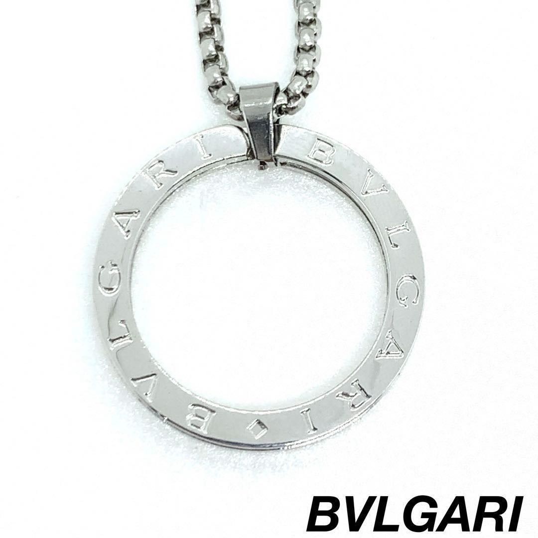 BVLGARI ビーゼロワン リングロゴ ネックレス 026228 BVLGARI◇ ビー・ゼロワン ネックレス B.ZERO1 ホワイトゴールド