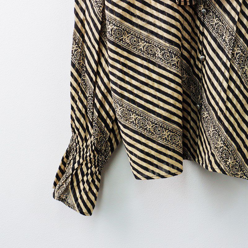 美品 2023AW サラマリカ SARA MALLIKA RAYON JQD STR PRINT