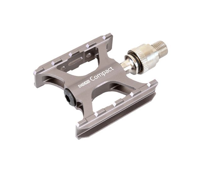 三ヶ島製作所 Compact Ezy グレー ペダル MKS 脱着 小型 軽量