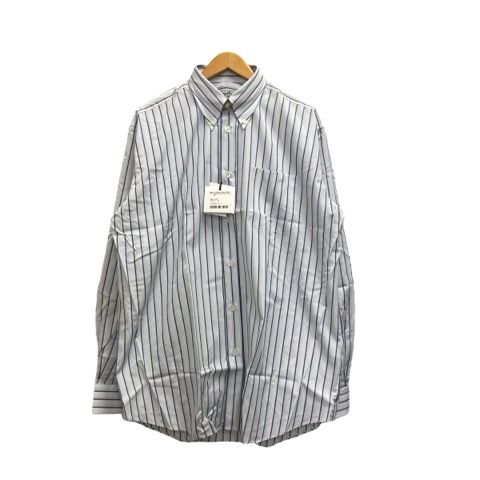 エルメス HERMES シャツ 長袖 ボタンダウンカラー ストライプ コットン 