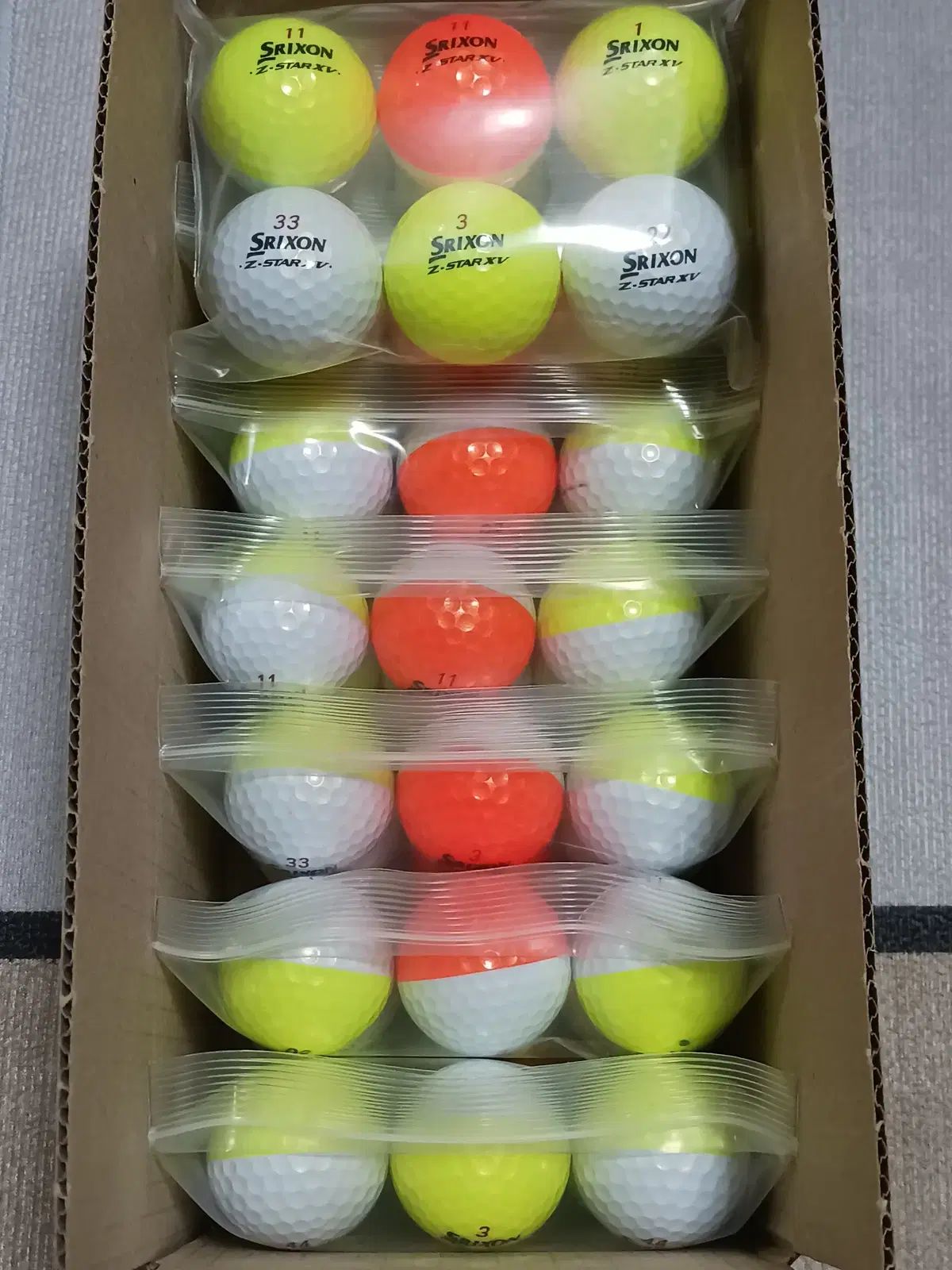 SRIXON スリクソン ディバイド ジェットスター A レベル ロストボール 6 区 7 セット ゴルフ2色ボール z スター
