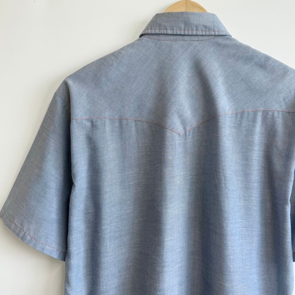 USA製 Prentiss ウエスタンシャツ シャンブレーシャツ 無地