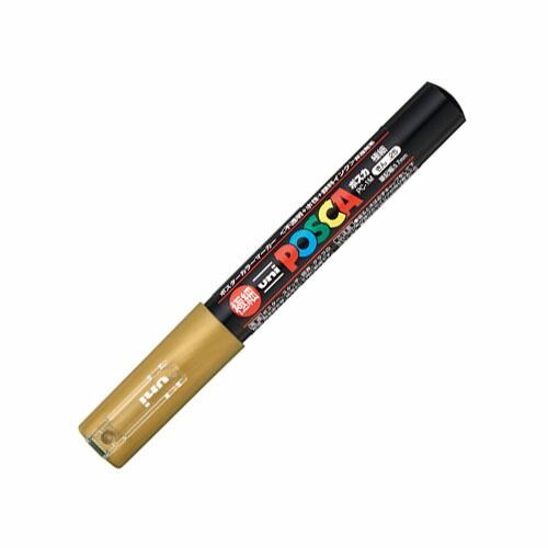 まとめ 三菱鉛筆 水性ペン ポスカ 細 金 PC1M-25 ×30セット