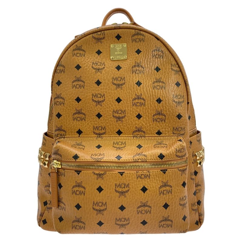 MCM ヴィセトス サイドスタッズバックパック MMK6SVE37 CO001 ブラウン エムシーエム 19 240019494524